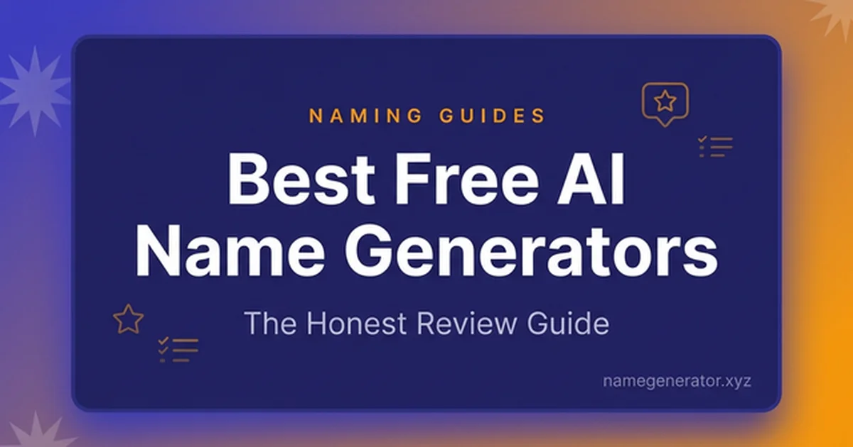 Featured image for 10 Best Free AI Name Generators in 2026 (Honest Review)