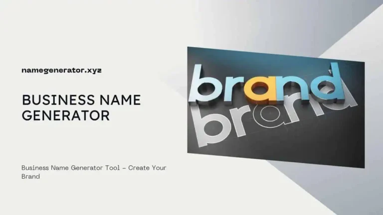 Business Name Generator for Youtube, LinkedIn, Instagram or any social media handles.