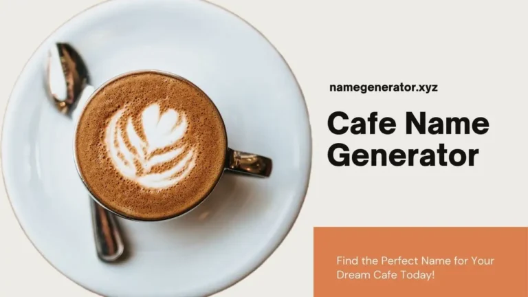 Cafe Name Generator Unique Cafe Name Ideas