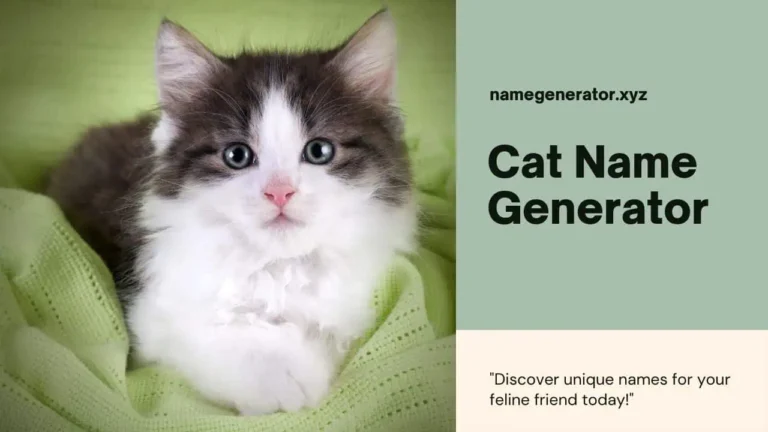 Cat Name Generator. Generate Cat names online free and warrior cat name generator