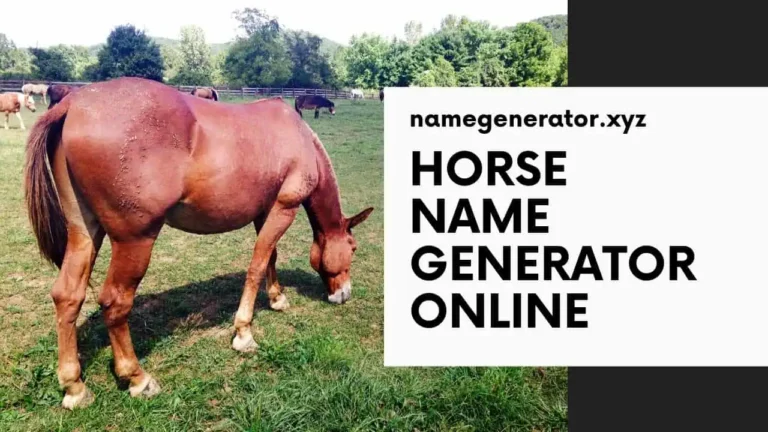 Horse Name Generator Online. Free name generator for horses for racing.