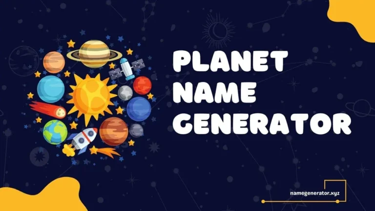 Planet Name Generator - Cool, Random, and Fantasy Planet Names