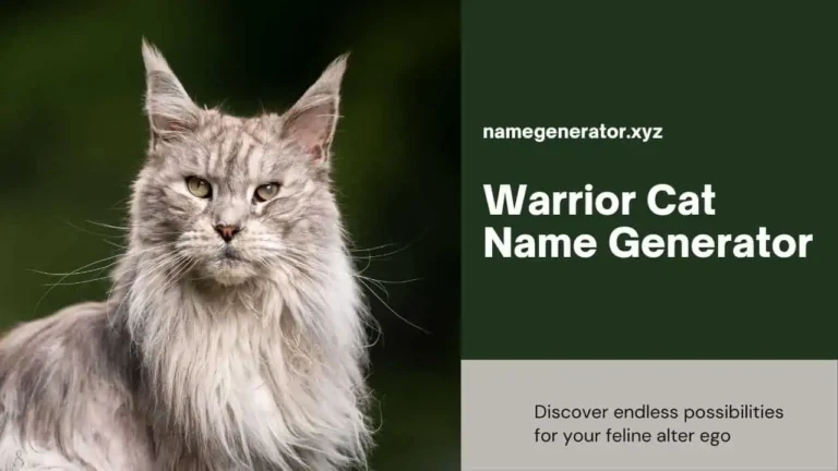 Warrior Cat Name Generator